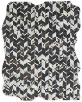 Black/Dk Brown/White Chevron